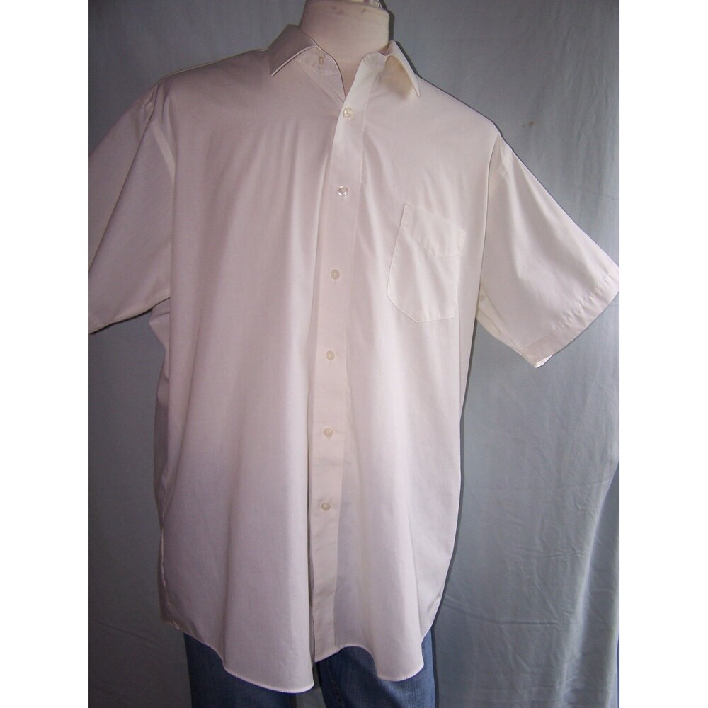 David Taylor WHITE short sleeve Shirt size18‎ xxl. excellent